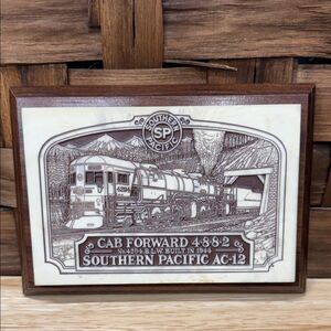 Southern Pacific AC-12 Train Plaque